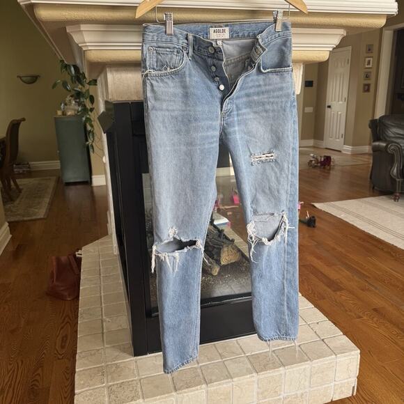 AGOLDE Jamie High Rise Straight Classic Jeans in Dakota A045C 2083 Size 26 - Picture 1 of 7